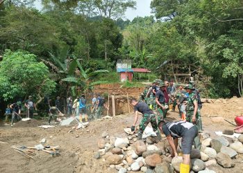 Kolaborasi TNI dan Warga: Satgas TMMD ke-120 Pacu Pembangunan Wujudkan Infrastruktur Desa Modayag Tiga