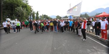 Dilepas Pj Wali Kota, Ribuan Peserta Fun Run dan Jalan Sehat Meriahkan HUT ke-17 Kotamobagu