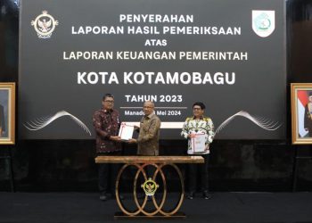 Pemkot Kotamobagu Raih Opini WTP ke-11 Kali dari BPK Perwakilan Sulut