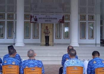 Ucapkan Perpisahan, Pj Bupati Limi Pimpin Raker Pemda Bolmong