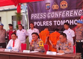 Tak Sampai 1X24 Jam, Satreskrim Polres Tomohon Bekuk Pelaku Penikaman Ojol