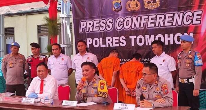 Tak Sampai 1X24 Jam, Satreskrim Polres Tomohon Bekuk Pelaku Penikaman Ojol