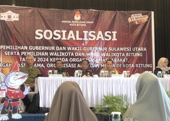 KPU Bitung Gelar Diskusi Dengan Ratusan Ormas, AKBP Albert Zai Paparkan Potensi Gangguan Jelang Pilkada
