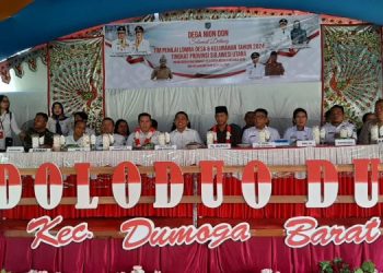 Pj Bupati Jusnan Mokoginta Hadiri Langsung Penilaian Lomba Desa di Desa Duloduo II