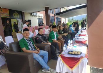 Ketua dan Sekretaris GP Ansor Boltim Hadiri Hari Bhayangkara ke -78