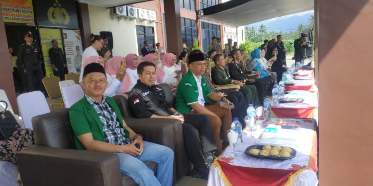 Ketua dan Sekretaris GP Ansor Boltim Hadiri Hari Bhayangkara ke -78