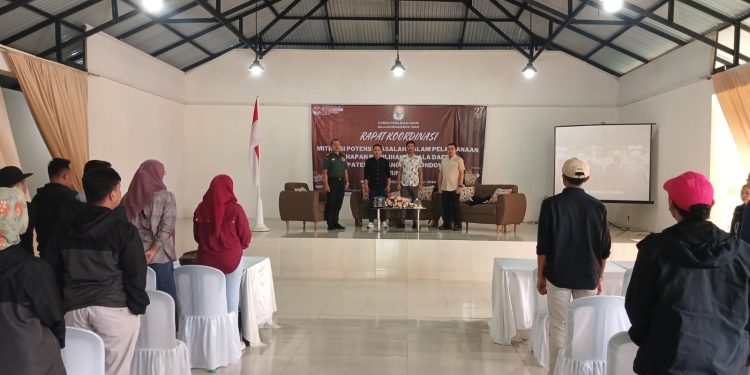 Pastikan Kesiapan,KPU Boltim gelar Rakor Mitigasi Potensi Masalah Pada Pelaksanaan Tahapan Pilkada 2024