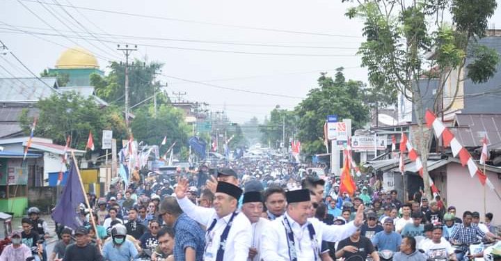 Diantar Puluhan Ribu Pendukung, Pasangan MESRA Resmi Mendaftar Sebagai Peserta Pilkada Kotamobagu