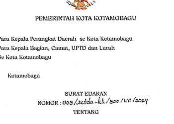 Pemkot Kotamobagu Keluarkan Edaran Terkait Judi Online