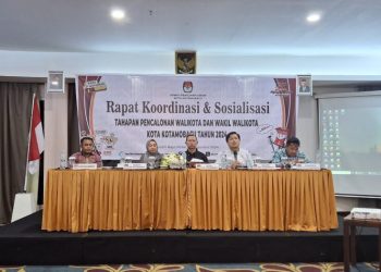 Hadiri Sosialisasi Tahapan Pencalonan Walikota dan Wakil Walikota, Nasli Sampaikan Hal Ini
