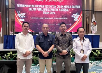 Ikuti Rakor di Manado, KPU Boltim Matangkan Persiapan Pemeriksaan Kesehatan Calon Kepala Daerah