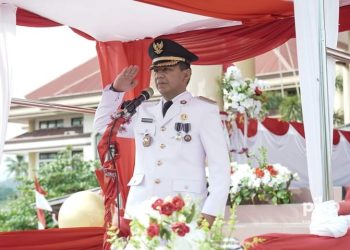 Pj. Bupati Bolmong dr. Jusnan Jadi Irup di Upacara Peringatan HUT RI