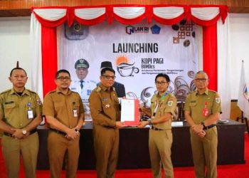 Pj Walikota Kotamobagu Hadiri Launching Inovasi Kopi Pagi Bumdes