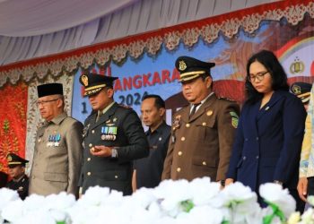 Pj Wali Kota Kotamobagu Hadiri Upacara Hari Bhayangkara ke 78 Tahun