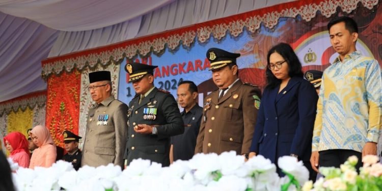 Pj Wali Kota Kotamobagu Hadiri Upacara Hari Bhayangkara ke 78 Tahun
