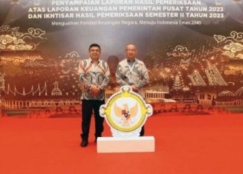 Pj Walikota Kotamobagu Hadiri Penyampaian Hasil Pemeriksaan BPK RI dan Seminar Nasional