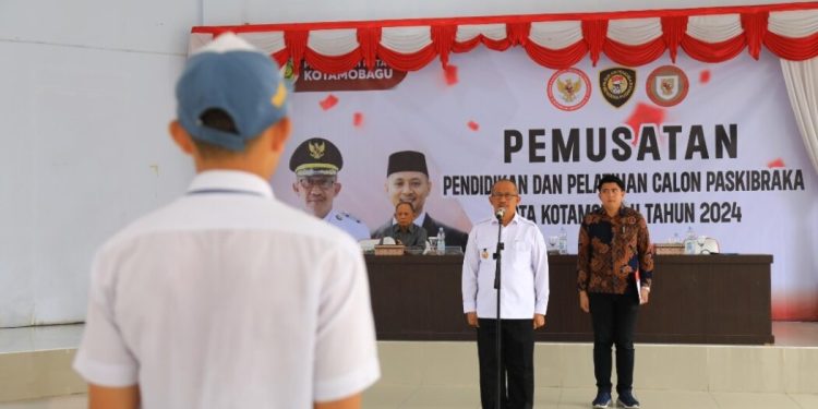 Pj Walikota Kotamobagu Buka Kegiatan Pemusatan Latihan 36 Calon Anggota Paskibraka