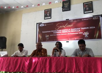 KPU Sulut Gandeng Mantan Ketua KPU RI Gelar Sosialisasi Ke Pemilih Pemula