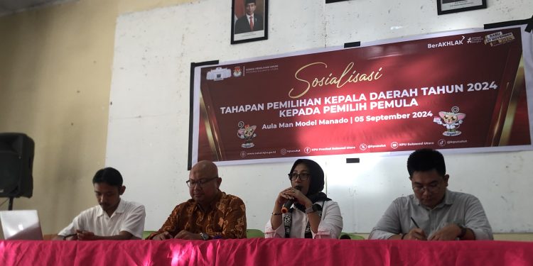 KPU Sulut Gandeng Mantan Ketua KPU RI Gelar Sosialisasi Ke Pemilih Pemula