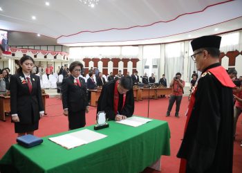Jabatan Sementara Pimpinan DPRD Kota Manado Resmi Dikendalikan Kader PDIP dan Gerindra