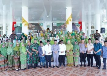 Digelar di Rudis Bupati, Jusnan Mokoginta Hadiri Pelantikan Pengurus PCNU dan PC Muslimat Bolmong