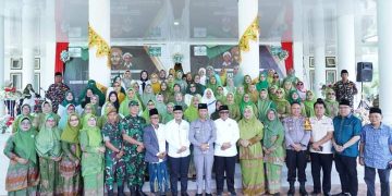 Digelar di Rudis Bupati, Jusnan Mokoginta Hadiri Pelantikan Pengurus PCNU dan PC Muslimat Bolmong