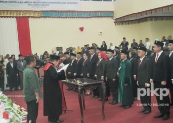 Dihadiri Pj Bupati Jusnan Mokoginta, 30 Anggota DPRD Kabupaten Bolmong Resmi Dilantik untuk Periode 2024-2029