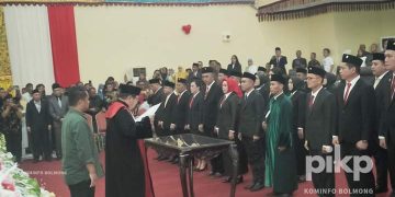 Dihadiri Pj Bupati Jusnan Mokoginta, 30 Anggota DPRD Kabupaten Bolmong Resmi Dilantik untuk Periode 2024-2029