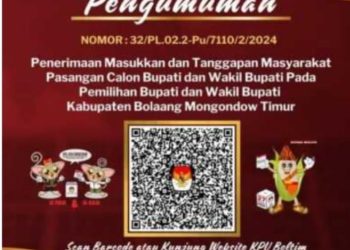 KPU Boltim Buka Kesempatan Masyarakat Beri Masukan untuk Pilkada 2024