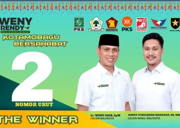 ‘The Winner’ Resmi Nomor Urut 2, Simbol Kemenangan di Pilwako Kotamobagu