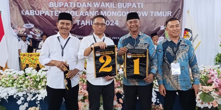 KPU Boltim Ketuk Nomor Urut Paslon Pilkada 2024