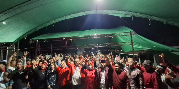 LIMI – WELTY Merahkan Desa Doloduo, Ribuan Pendukung Hadiri Pengukuhan Tim Relawan