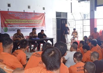 YLBH BMR Gelar Penyuluhan Hukum Terpadu di Rutan Kotamobagu