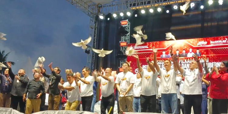 KPU Sulut Minta 3 Paslon Wujudkan Pilkada Damai