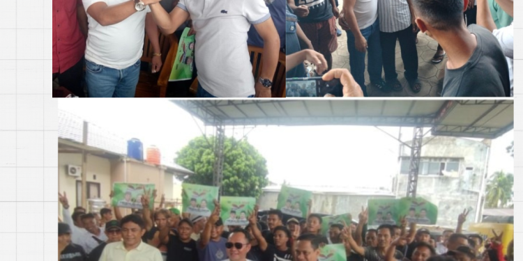 Ratusan Komunitas Bentor se Kotamobagu Deklarasi Dukung Pasangan The Winner