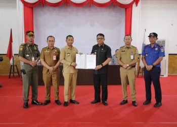 Pj Wali Kota Teken Nota Kesepakatan dengan Kemenkumham Sulut dan Pemkab Bolmong
