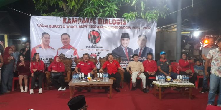 Ribuan Warga Hadiri Kampanye Dialogis Limi-Welty di Desa Solog, Fokus pada Kesejahteraan Petani dan Peternak