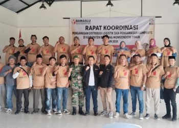 Jelang Pencoblosan, Bawaslu Boltim Gelar Rakor Pengawasan Kampanye Dan Pendistribusian Logistik