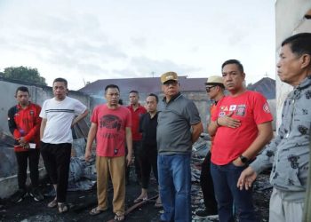 Pj. Walikota Kotamobagu Tinjau Kebakaran di Gogagoman