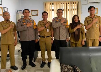 Diskominfo Kotamobagu Terima Kunker Wakapolres