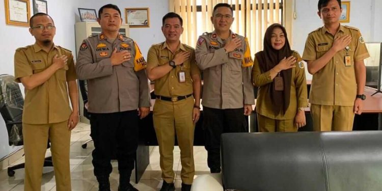 Diskominfo Kotamobagu Terima Kunker Wakapolres