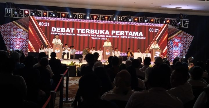 KPU Kotamobagu Sukses Gelar Debat Pertama Pilkada 2024, 3 Paslon Wali Kota Paparkan Visi-Misi