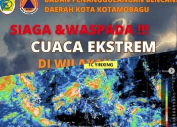 Waspada Siklon Tropis Yinxing, BPBD Kotamobagu Berikan Peringatan Dini