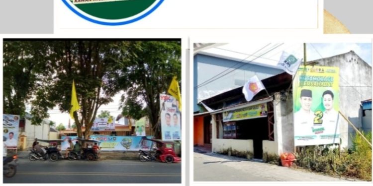 Semarak Posko The Winner Berjajar Sepanjang Jalan Utara hingga Barat Kotamobagu