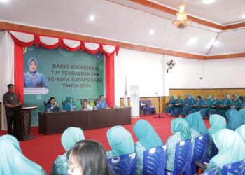 Pj Walikota Hadiri Rakor TP-PKK se-Kotamobagu