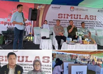 KPU Kotamobagu Gelar Simulasi Pemungutan dan Penghitungan Suara
