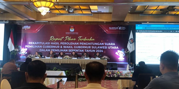 KPU Sulut Gelar Pleno 10 dari 15 Kabupaten/Kota di Hari Pertama