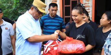 Walikota Bersama Kapolres dan KPN Serahkan Bantuan ke Warga Terdampak Bencana