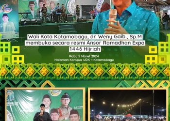 Walikota Kotamobagu Buka Secara Resmi Ansor Ramadhan Expo 2025