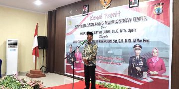 Bupati Oskar Hadiri Kenal Pamit Kapolres Boltim